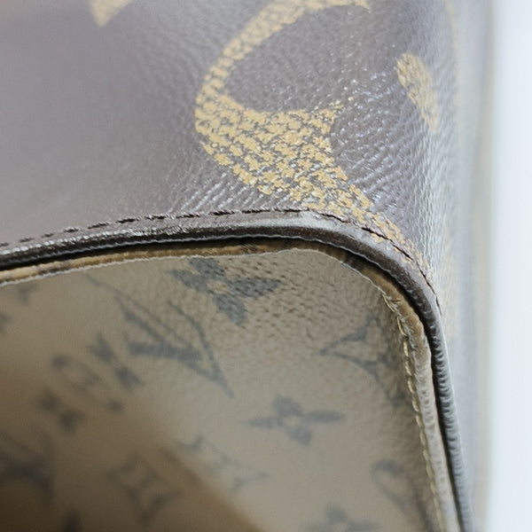 ONTHEGO MM Monogram Coated Canvas Brown