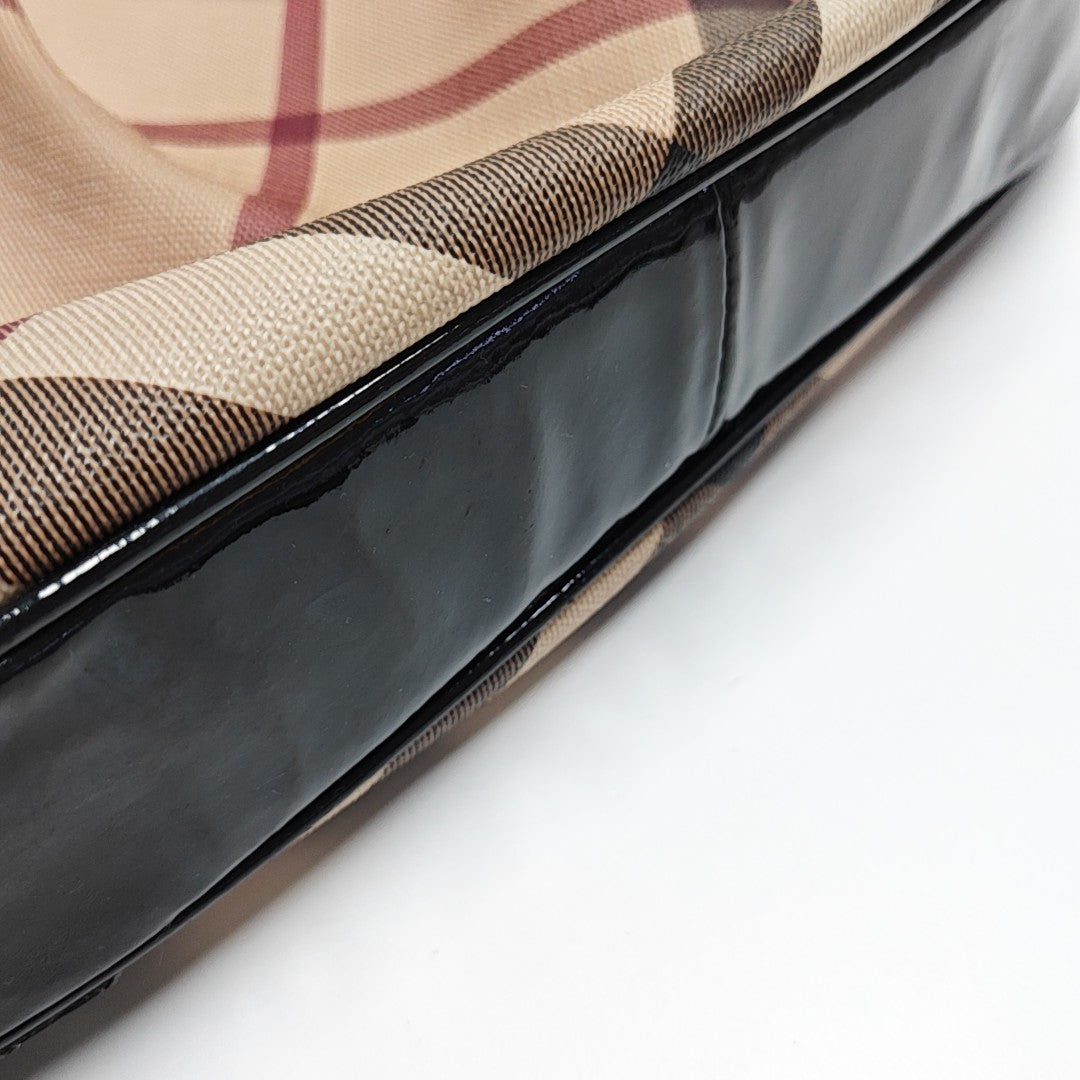 Coated Canvas Top Handle Bag Multicolor