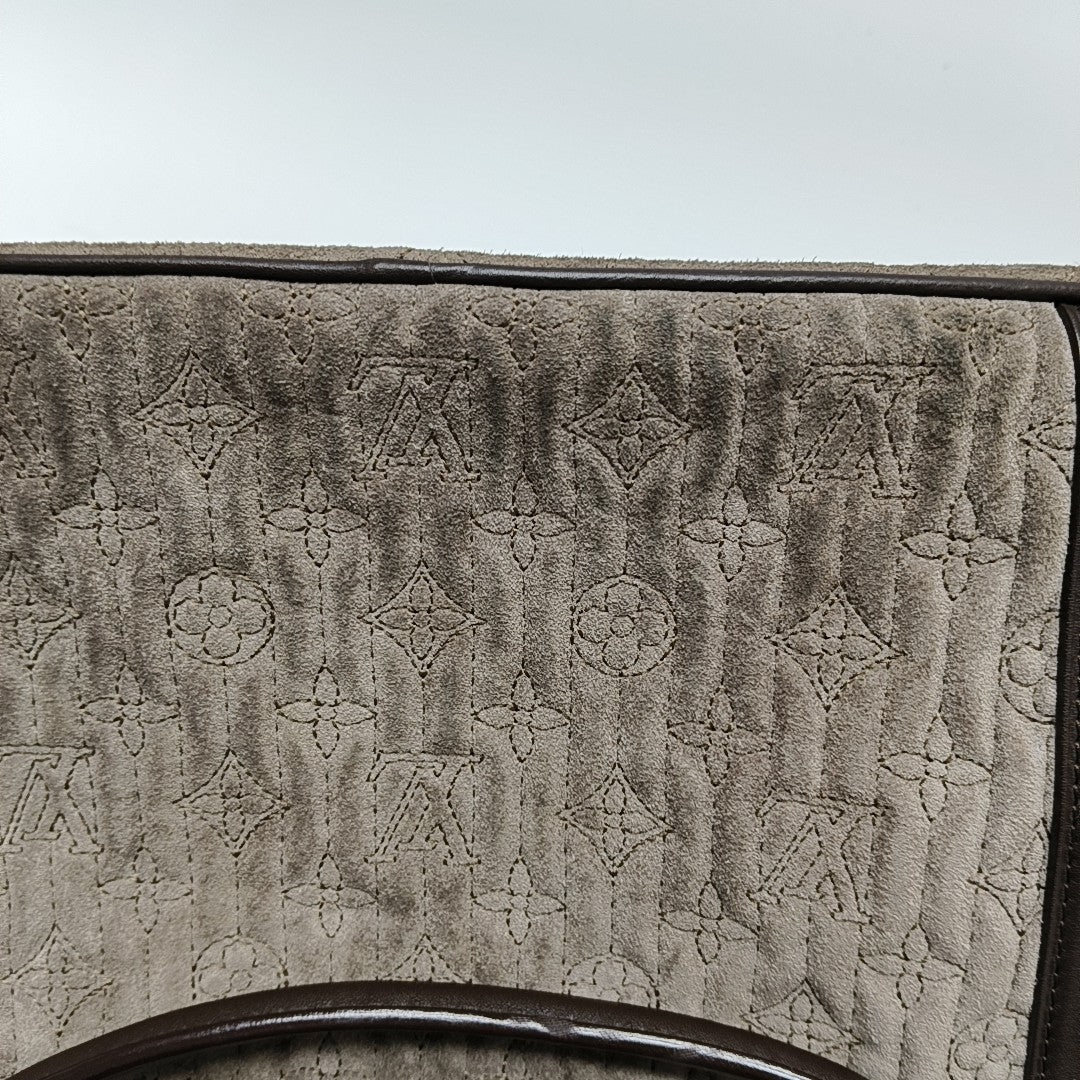 ANTHEIA IXIA Quilted Suede Gray