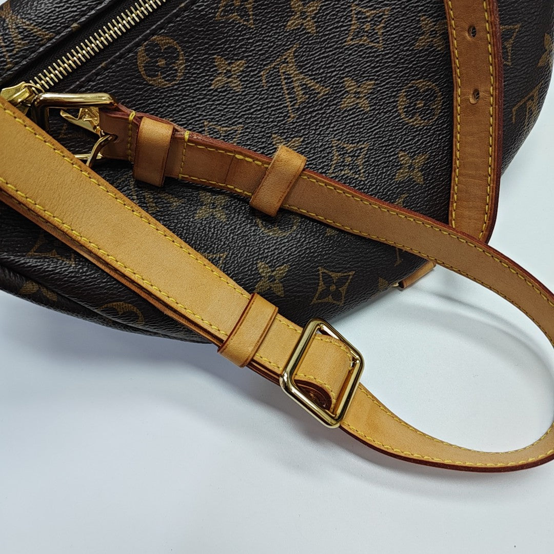 BUMBAG Monogram Coated Canvas Brown