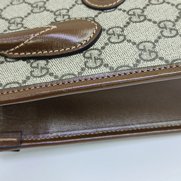 Retro Mini Monogram Coated Canvas Beige