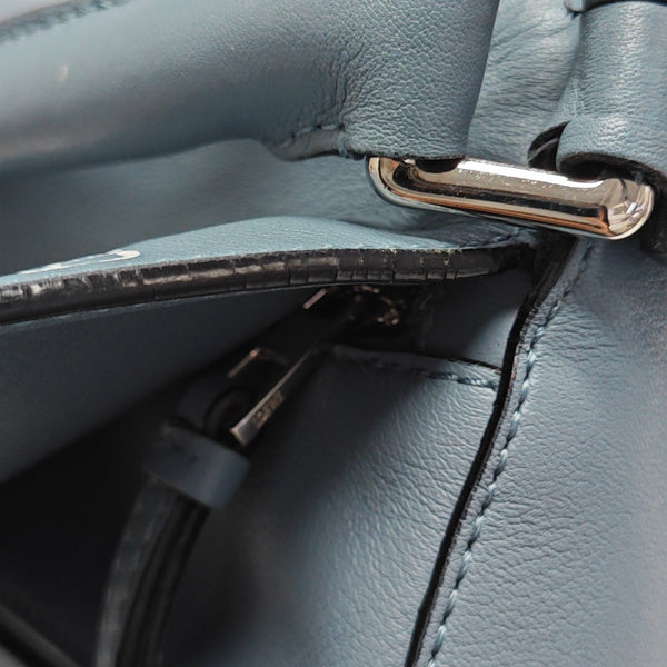 Puzzle Medium Calfskin Blue
