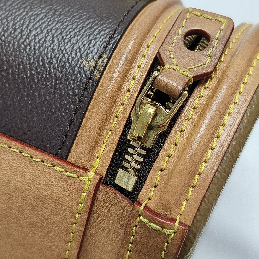 CANNES Monogram Coated Canvas Brown