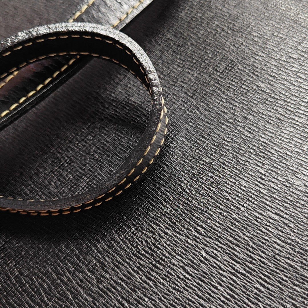 Calfskin Shoulder Bag Black