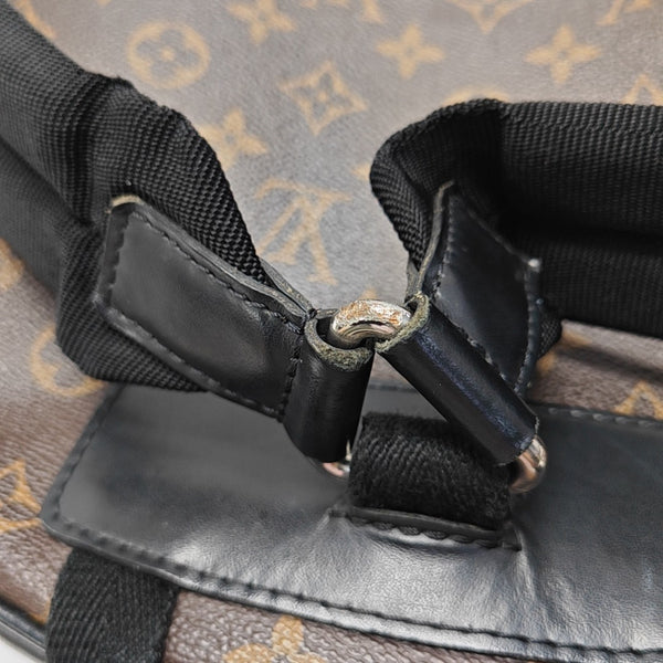 JOSH Monogram Coated Canvas Brown