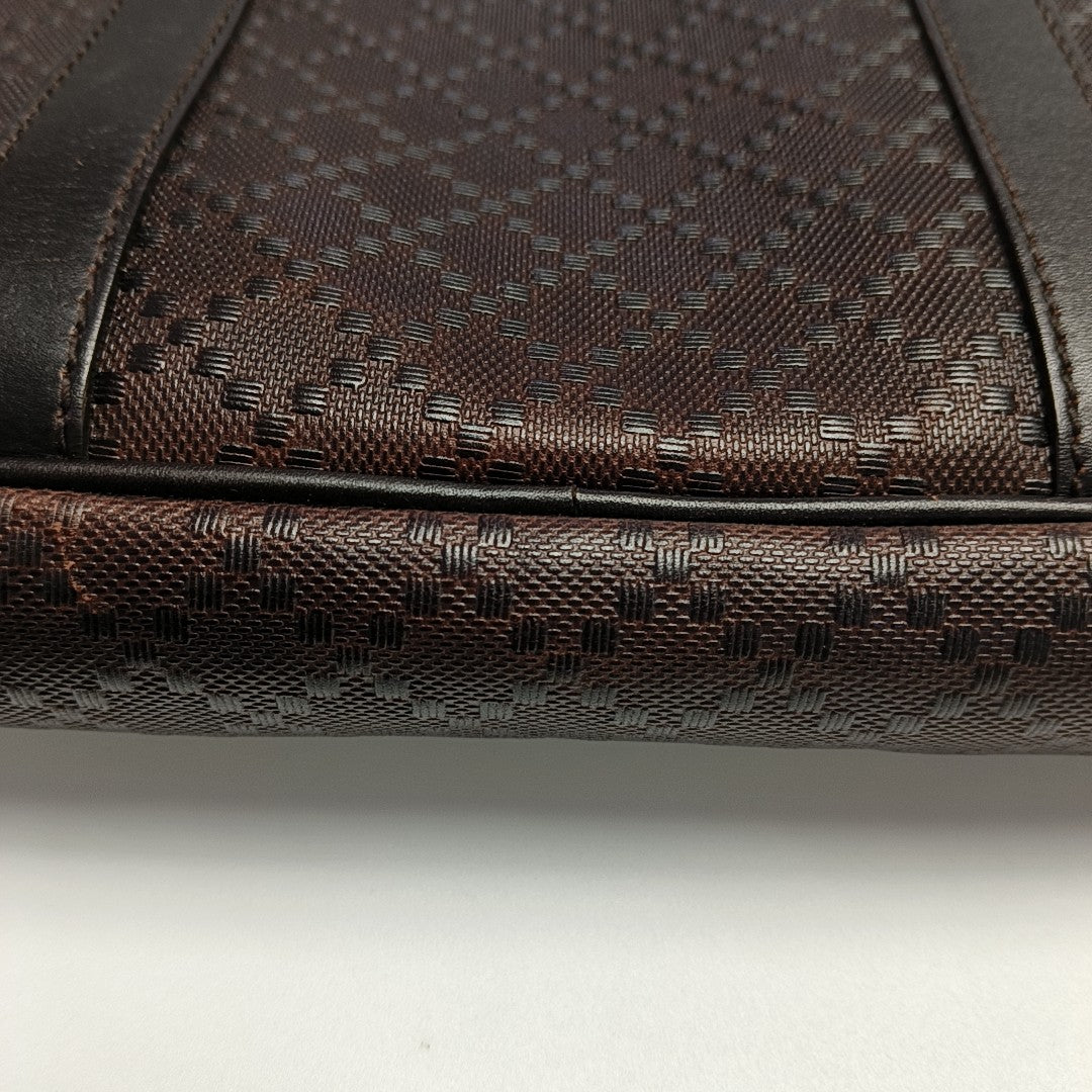 Calfskin Top Handle Bag Brown