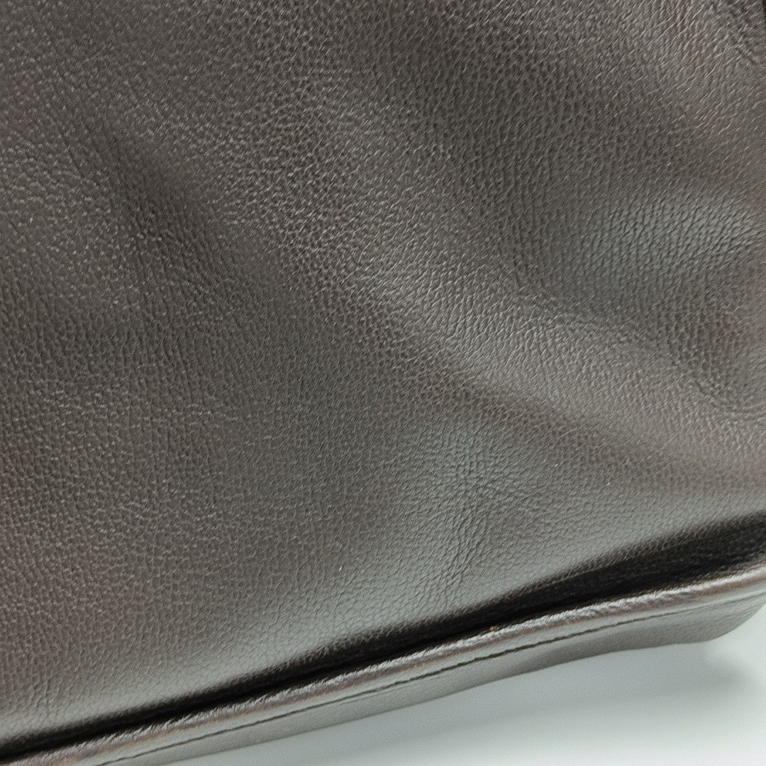 Calfskin Shoulder Bag Brown