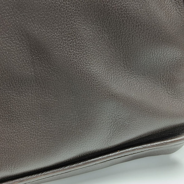 Calfskin Shoulder Bag Brown