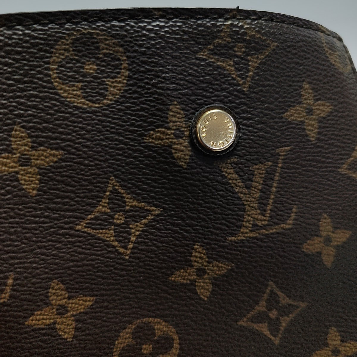 MONTAIGNE MM Monogram Coated Canvas Brown