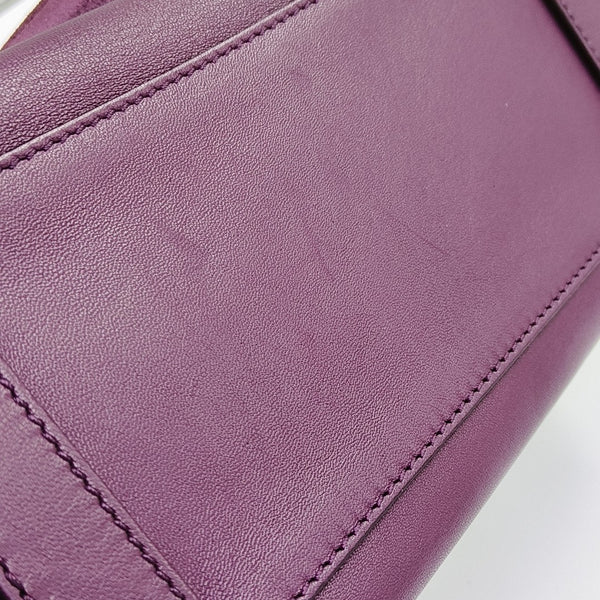 Calfskin Shoulder Bag Purple