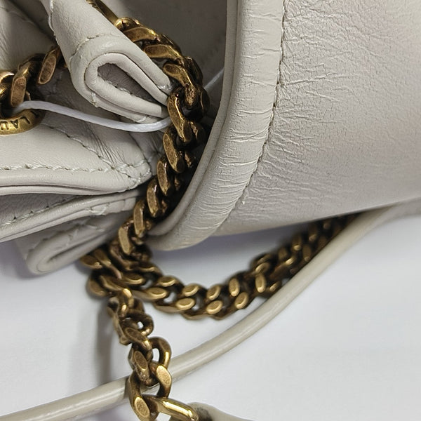 NOLITA Mini Quilted Lambskin White
