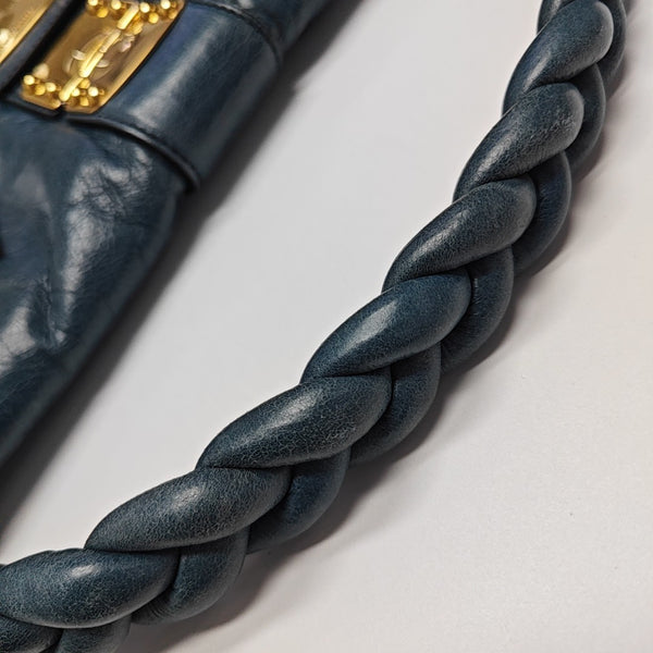 Miu Coffer Calfskin Blue