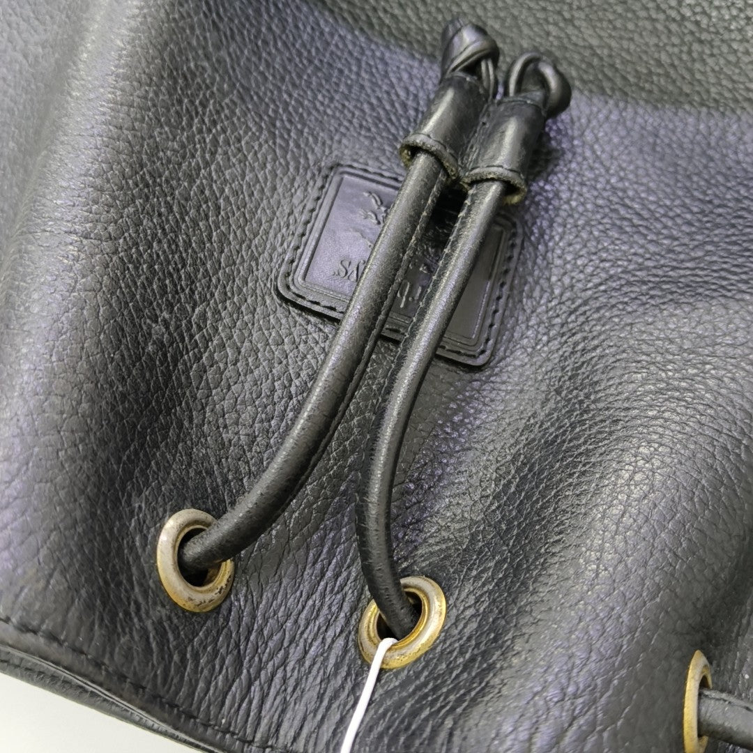 Calfskin Bucket Bag Black