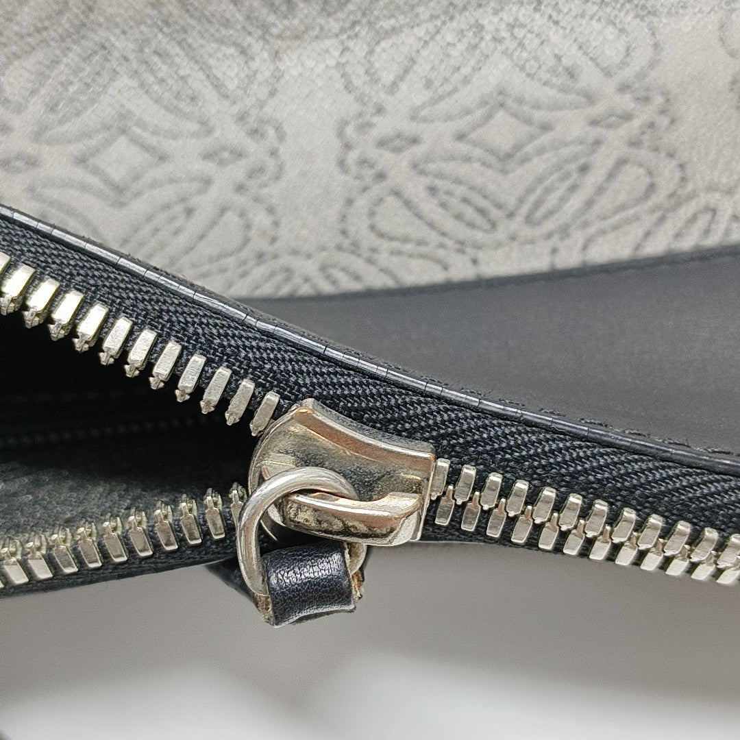 Coated Canvas Shoulder Bag Gray