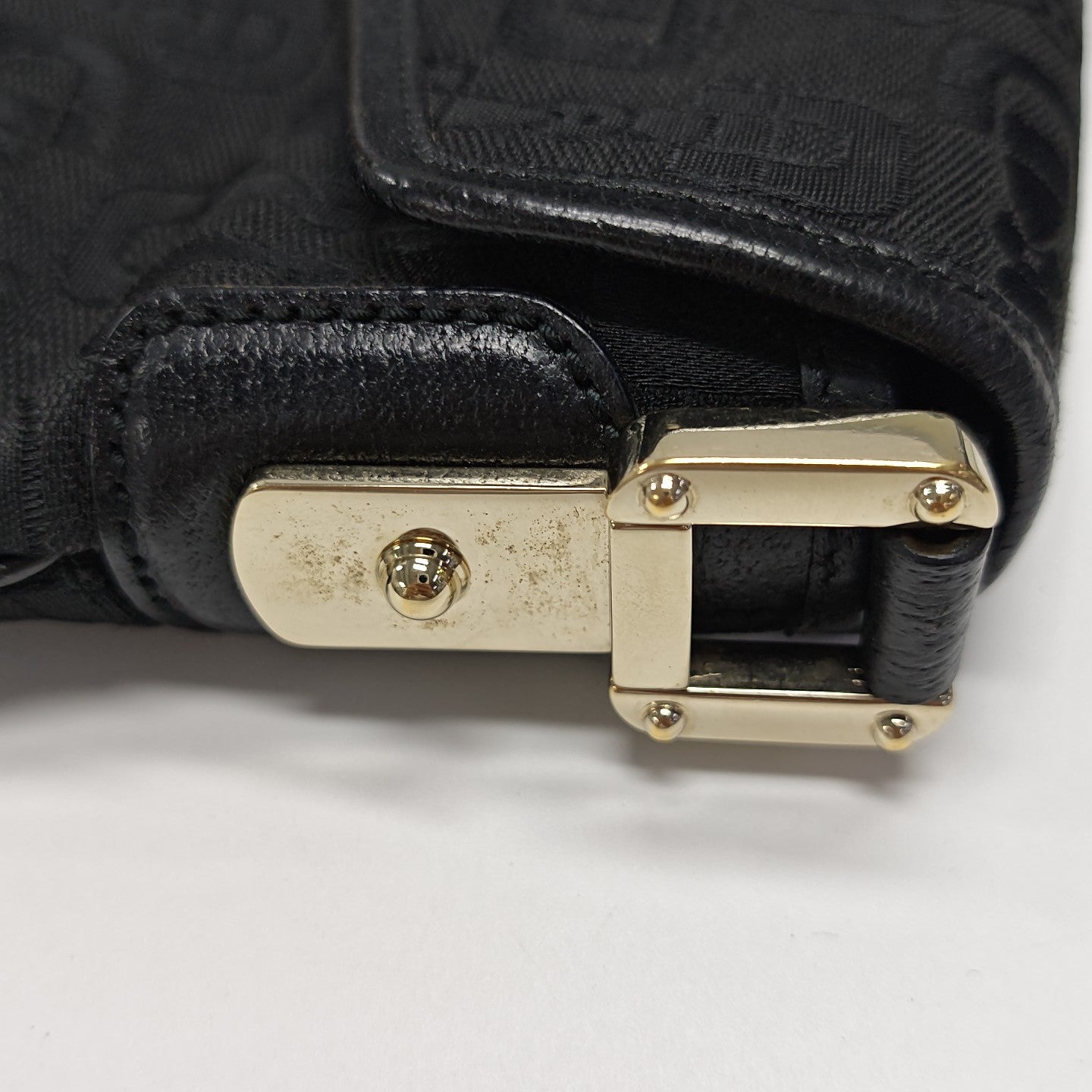 Canvas Top Handle Bag Black