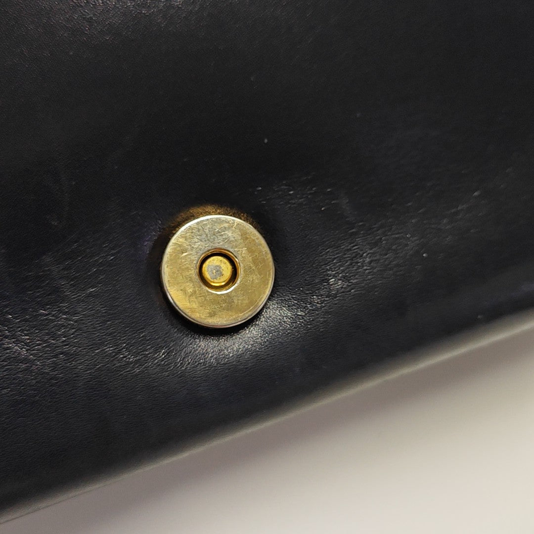 Calfskin Shoulder Bag Blue