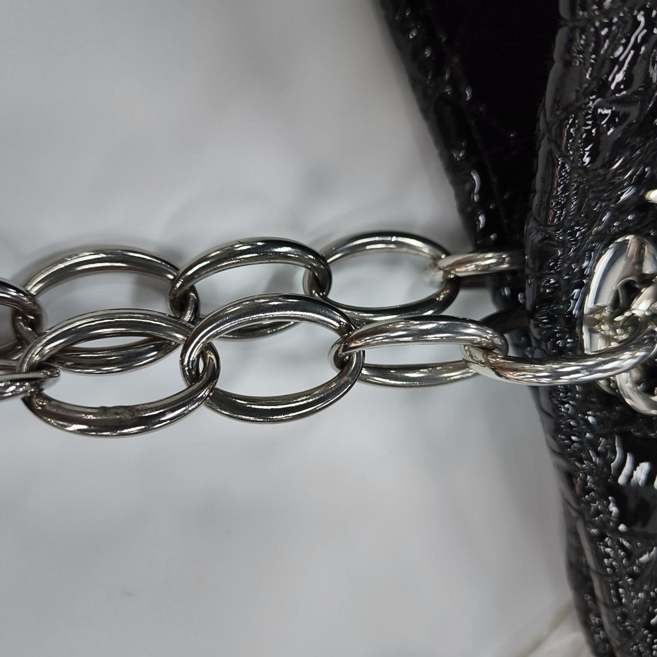 Dior Soft Cannage Patent Leather Black