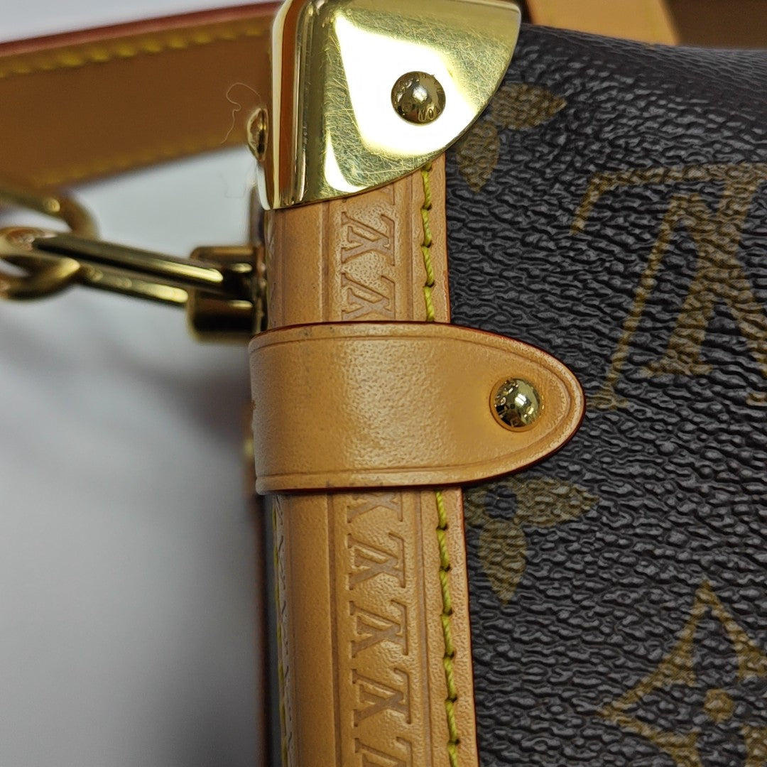 SIDE TRUNK MM Monogram Coated Canvas Brown