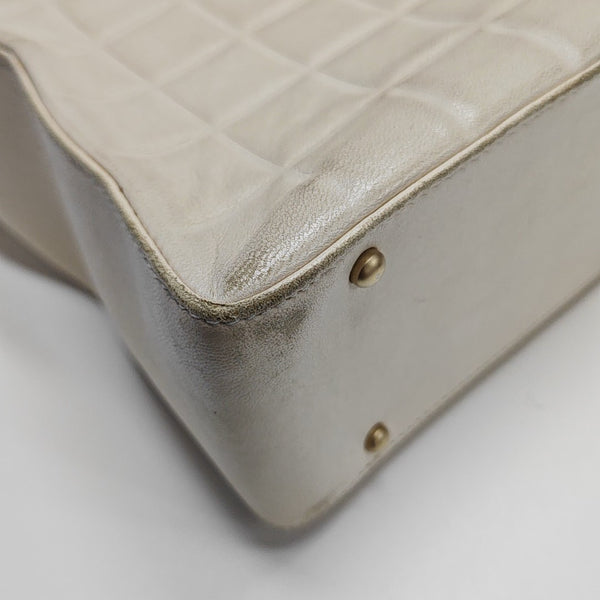 CHOCOLATE BAR Lambskin White