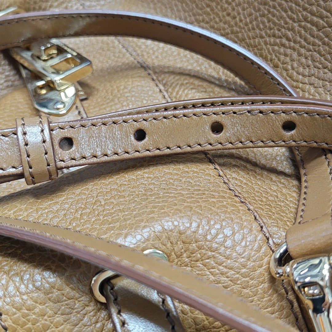 Calfskin Shoulder Bag Brown