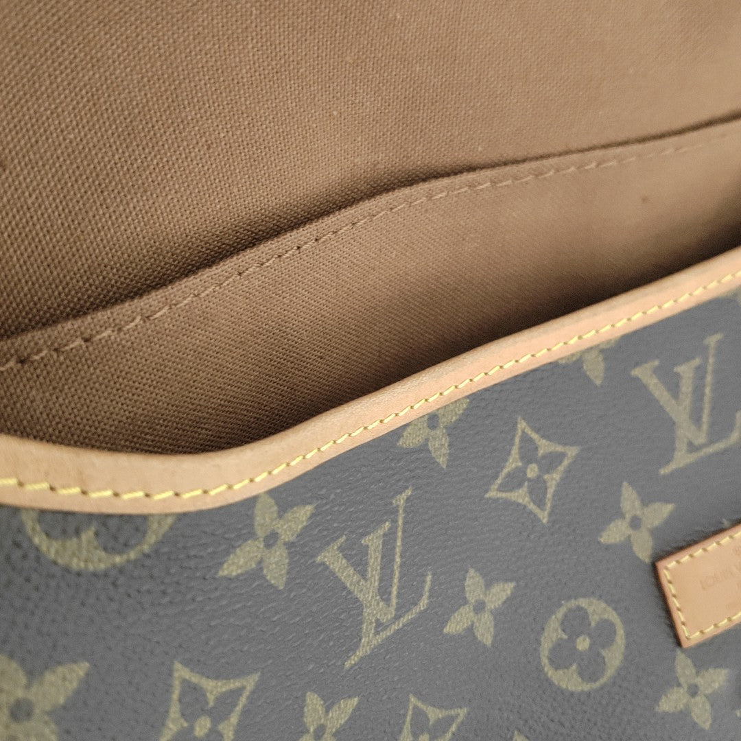 SAUMUR Monogram Coated Canvas Brown