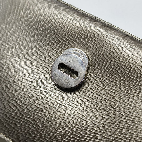 Calfskin Top Handle Bag Gray