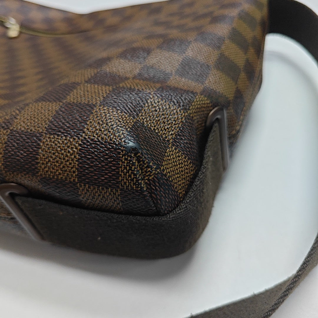 BROOKLYN Damier Ebene Coated Canvas Brown
