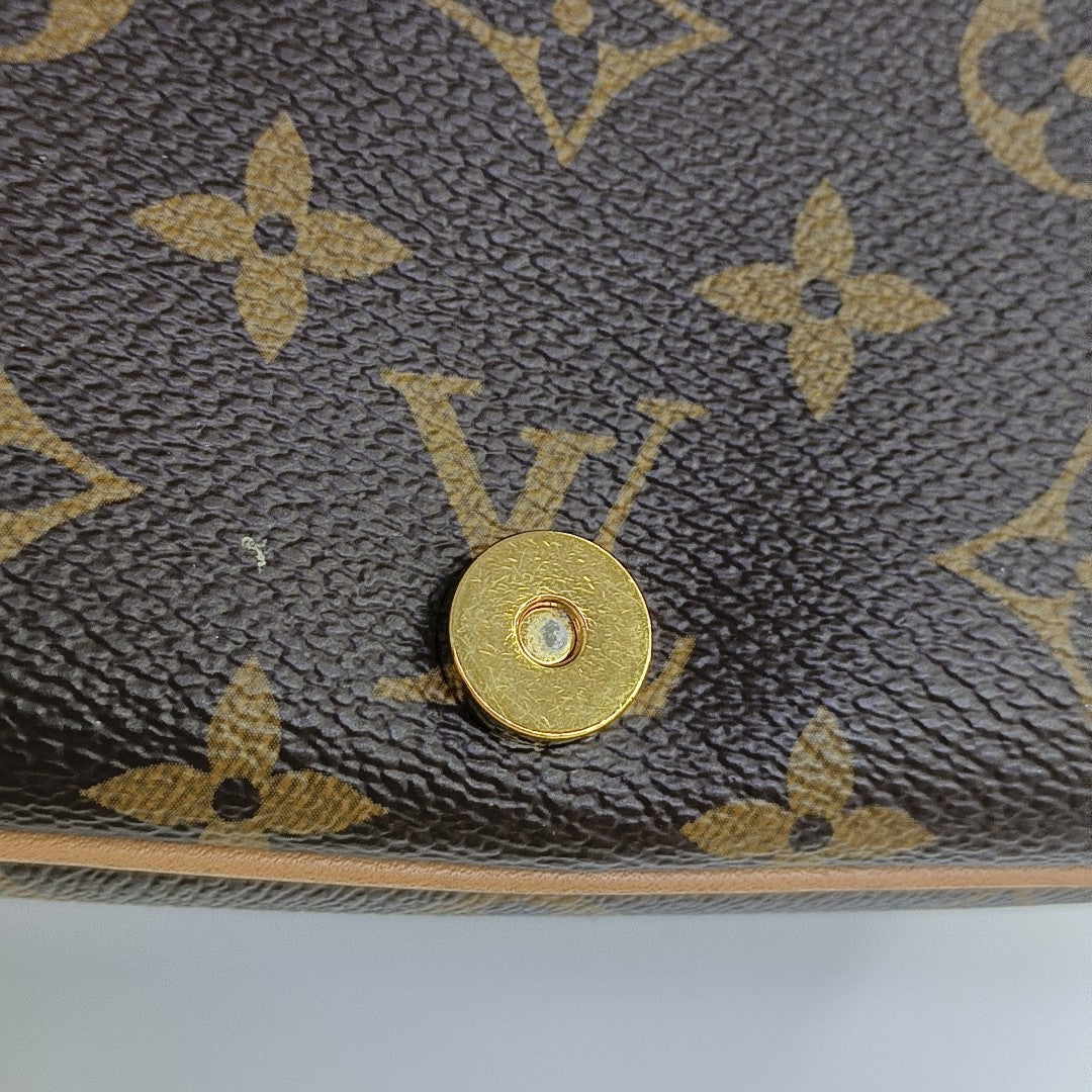 DIANE Monogram Coated Canvas Brown