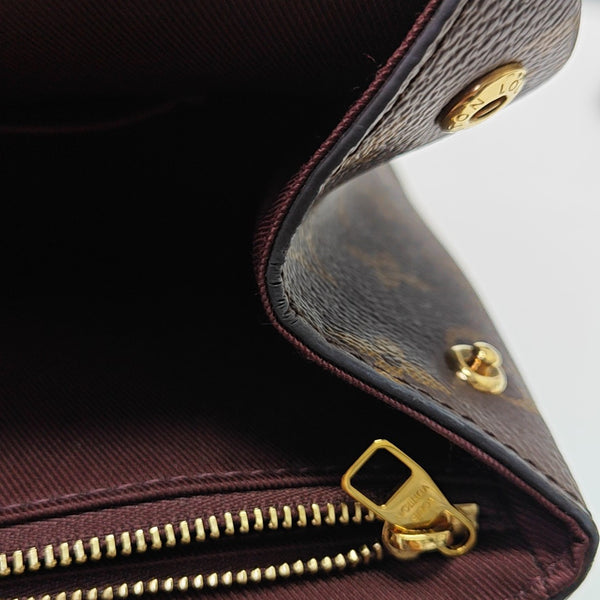 CLUNY MM Monogram Coated Canvas Brown