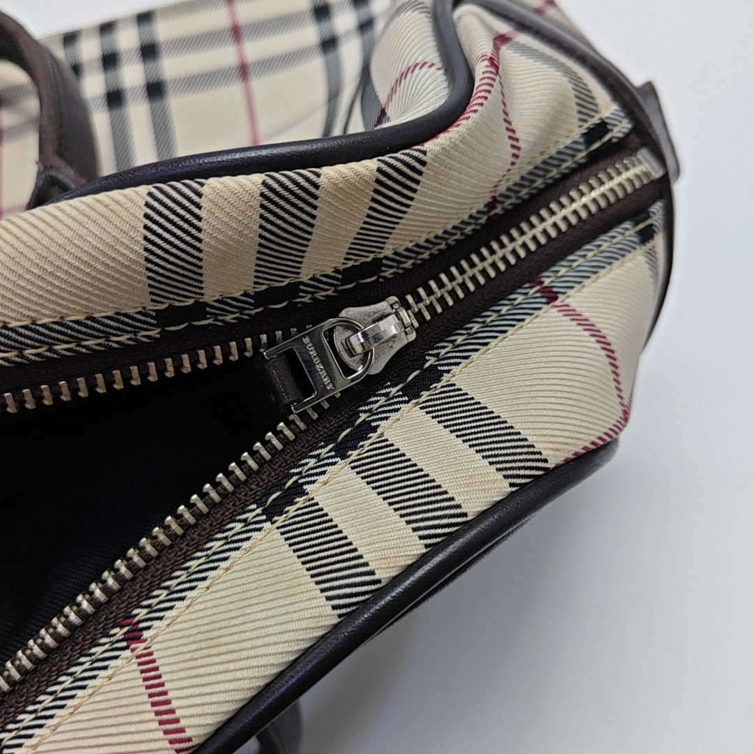 Canvas Top Handle Bag Beige