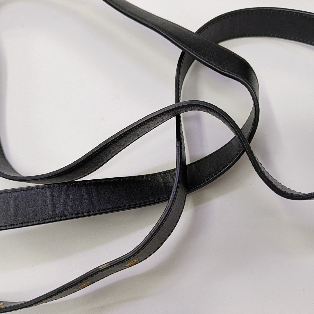 30 Montaigne Calfskin Black