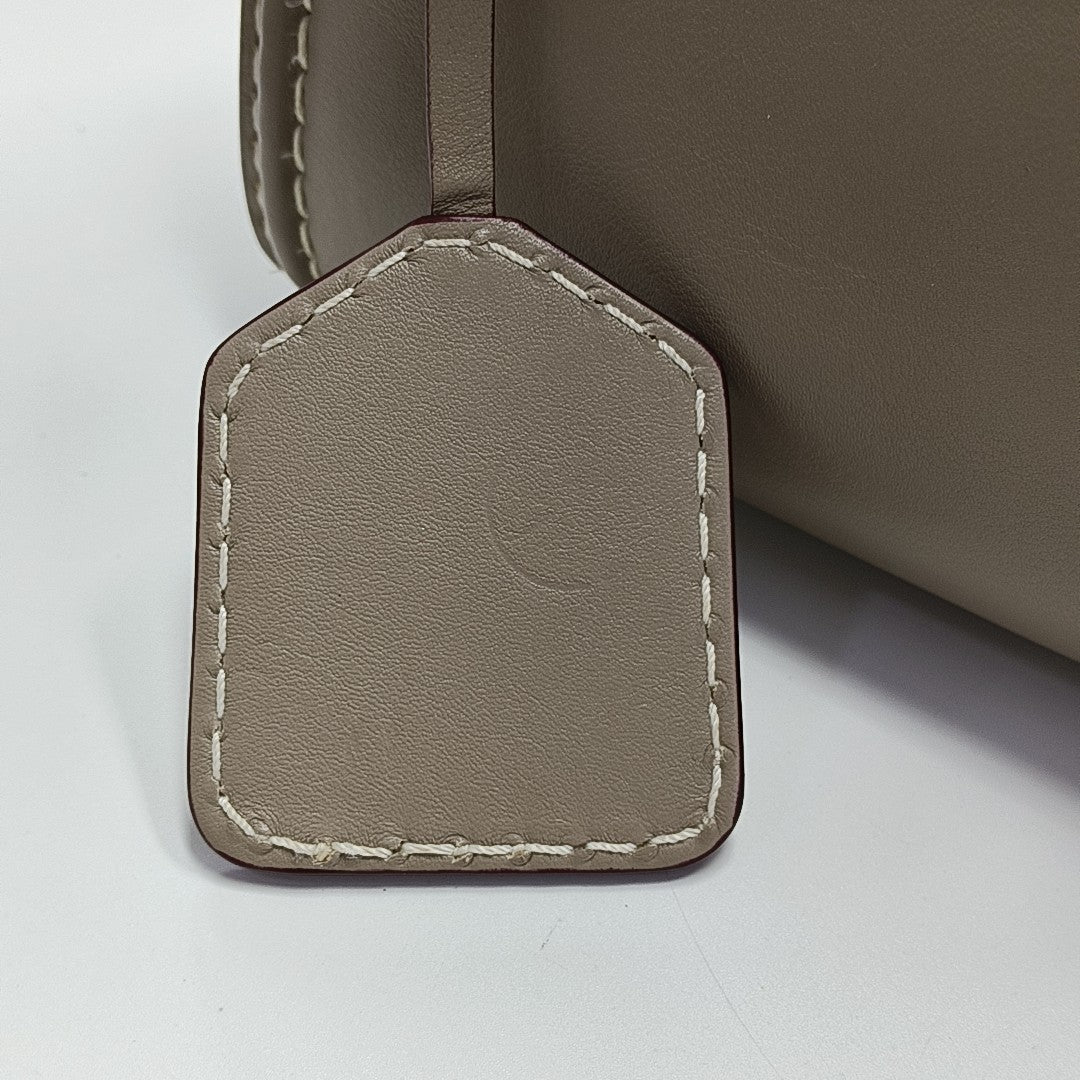 Calfskin Shoulder Bag Gray