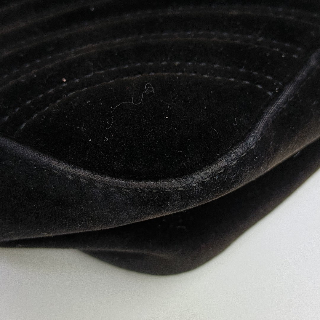 GG Marmont Medium Quilted Velvet Black