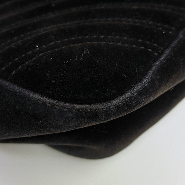 GG Marmont Medium Quilted Velvet Black