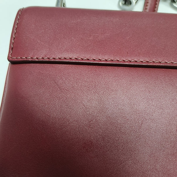 Calfskin Crossbody Bag Red
