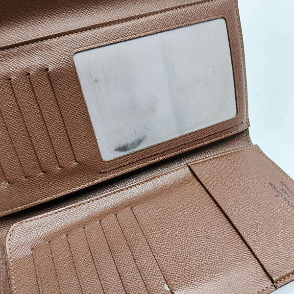 EUGENIE Monogram Coated Canvas Brown Wallet