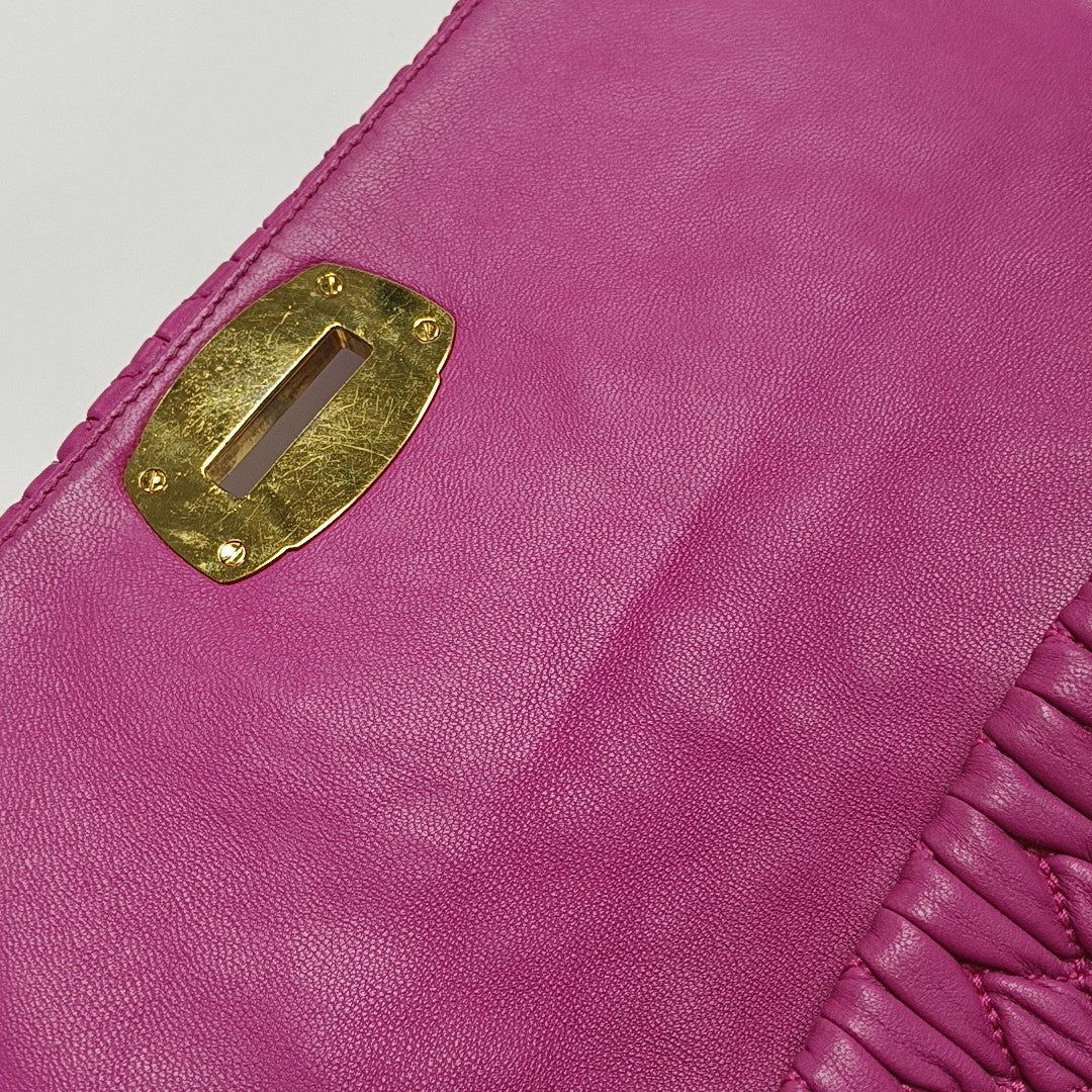 Crystal Quilted Lambskin Red