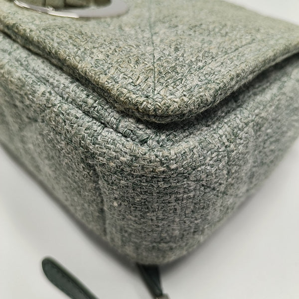 Dior Caro Small Cannage Fabric Green