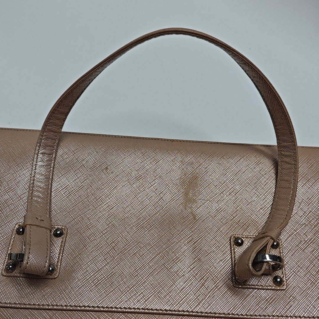Calfskin Top Handle Bag Pink
