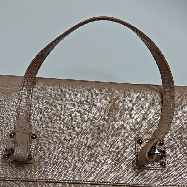 Calfskin Top Handle Bag Pink