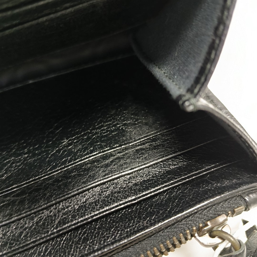 Classic City Lambskin Black Wallet