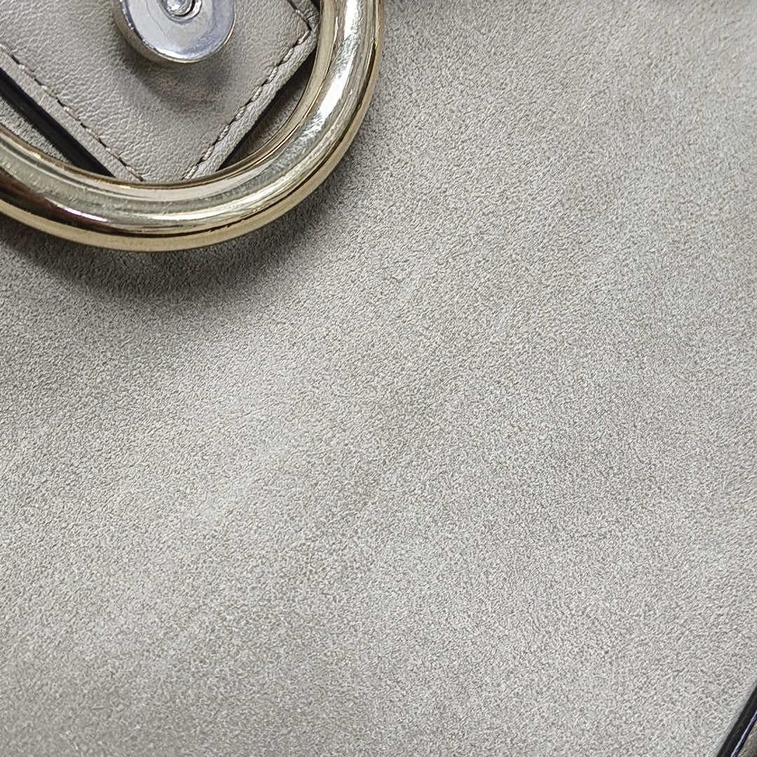 Faye Medium Calfskin Gray