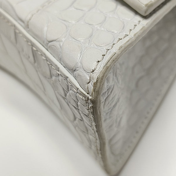 Hourglass Small Calfskin White