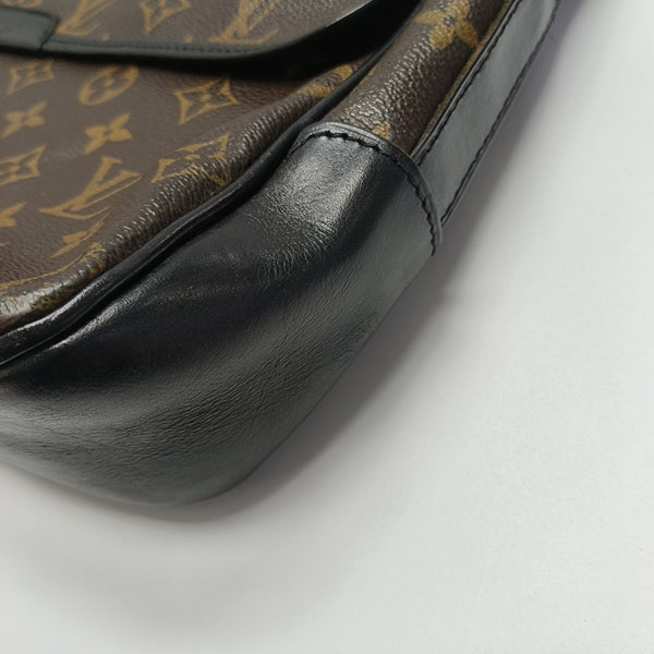 BASS Monogram Coated Canvas Brown