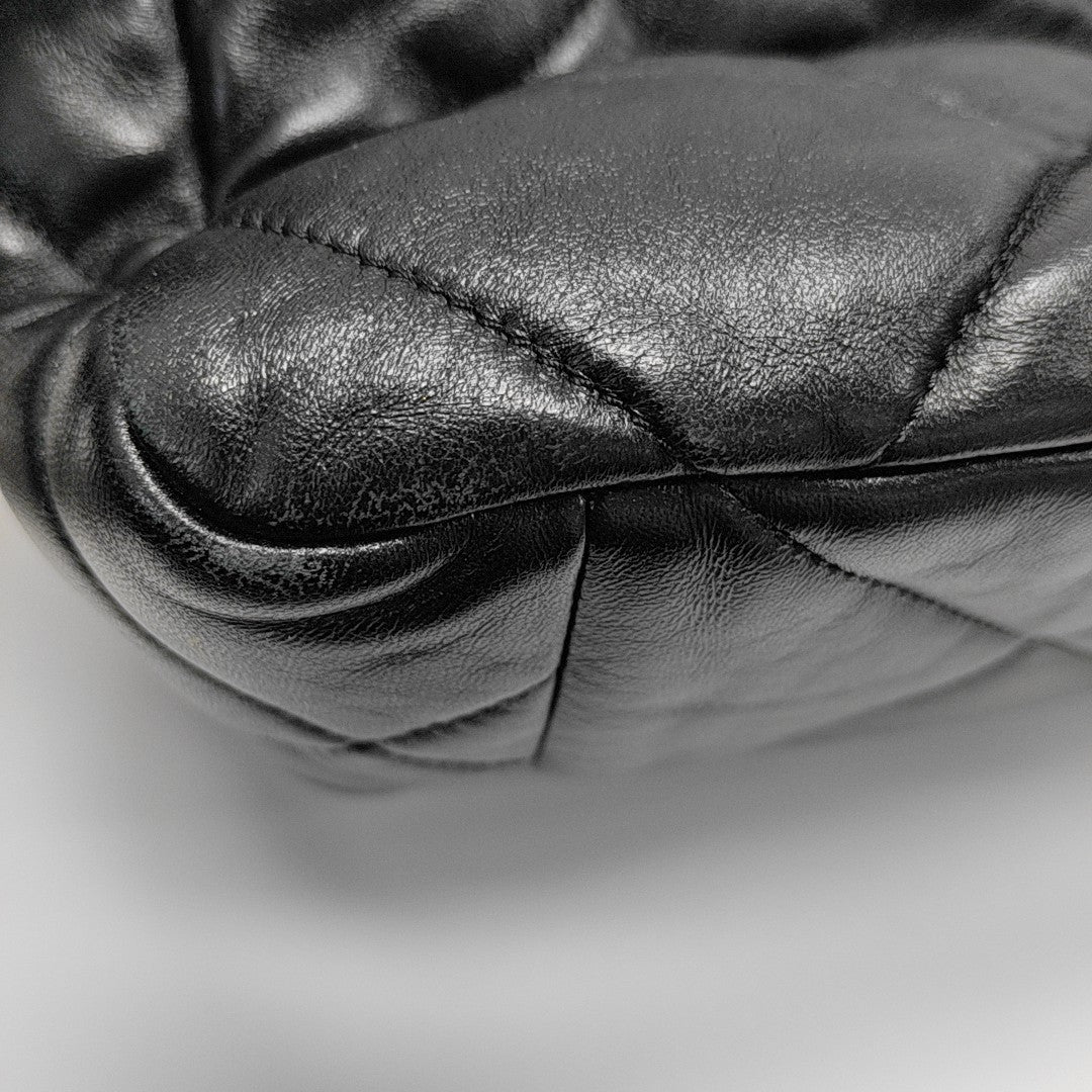 CHANEL 19 Large Quilted Lambskin Black