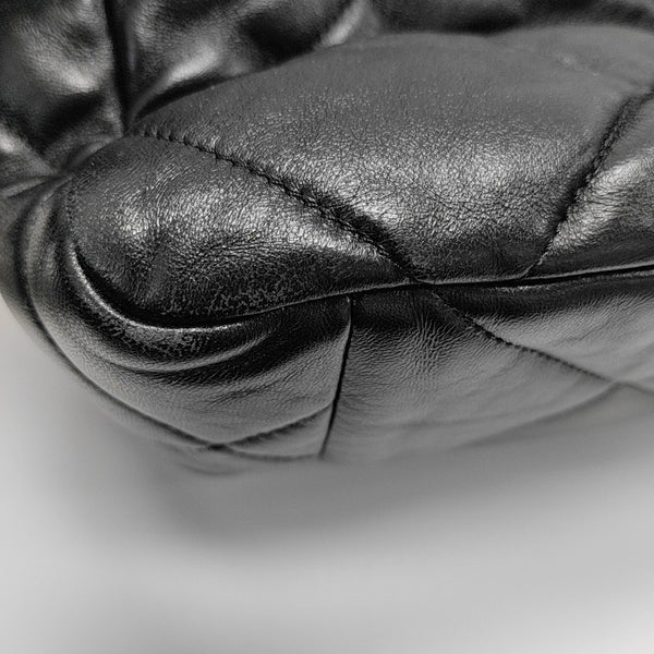 CHANEL 19 Large Quilted Lambskin Black