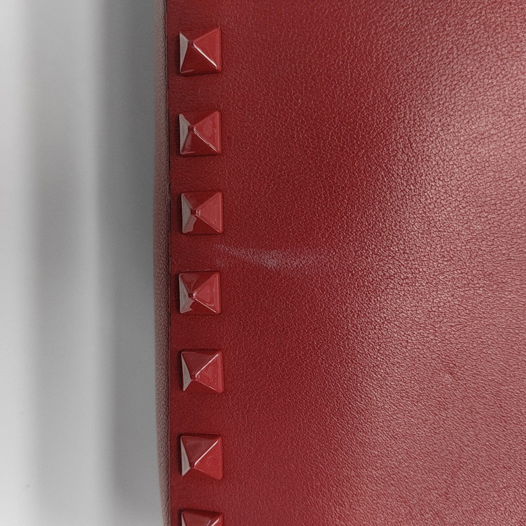 Leather Shoulder Bag Red
