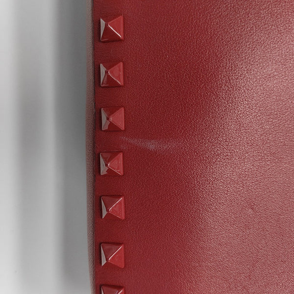 Leather Shoulder Bag Red