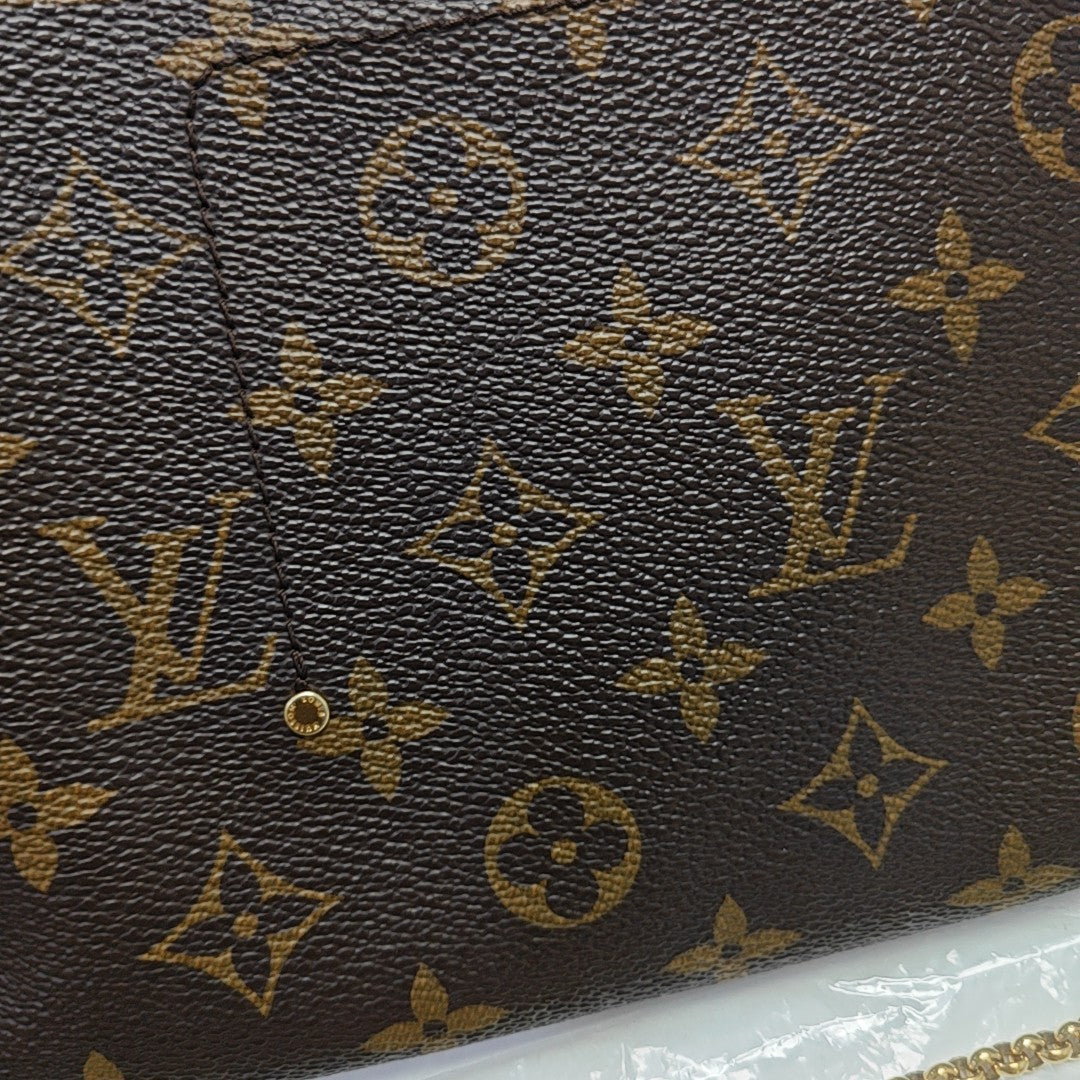 FAVORITE MM Monogram Coated Canvas Brown