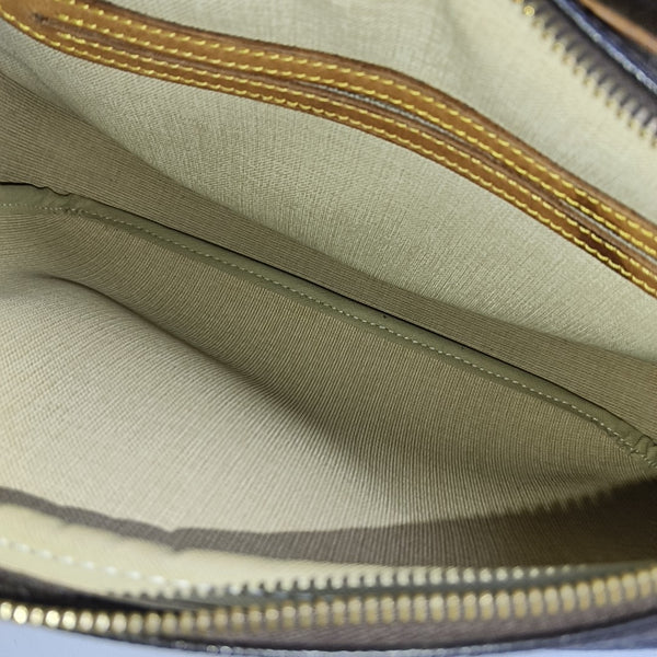 REPORTER Monogram Coated Canvas Brown